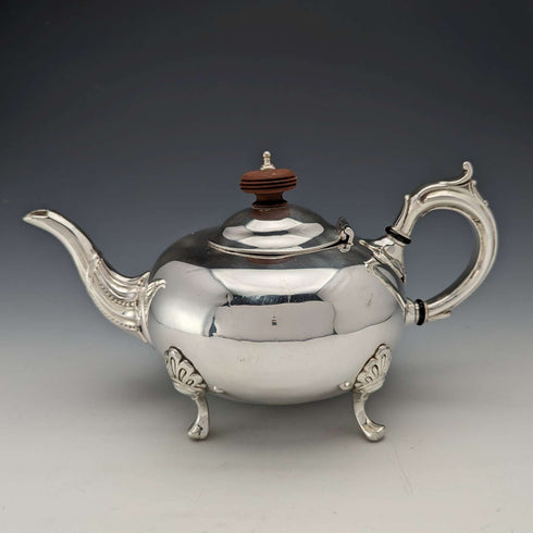 Early 20th Century British Vintage Silver Plate Bachelor Teapot