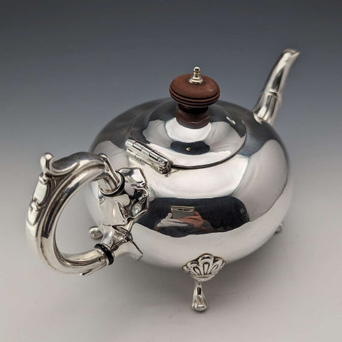 Early 20th Century British Vintage Silver Plate Bachelor Teapot