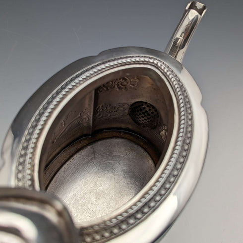 约1890年 英国古董 镀银茶壶 James Dixon & Sons