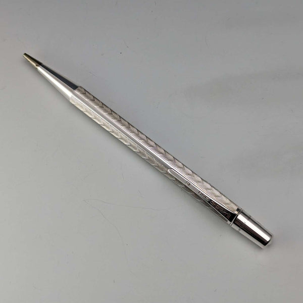 1952年 Reino Unido, Yard-O-Led, portaminas de propulsión de plata esterlina, con caja y documentos.