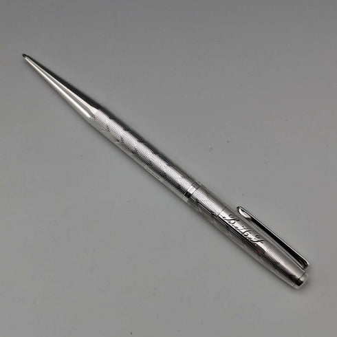 1965 British Yard O'Red Sterling Silver Push-Pull Pencil in Case