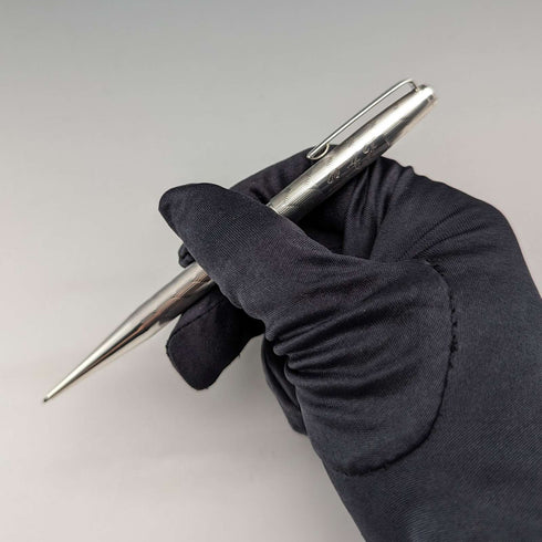 1965 British Yard O'Red Sterling Silver Push-Pull Pencil in Case