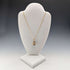 Early 20th Century 8ct Gold & Purple Stone Fob Necklace