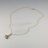 Early 20th Century 8ct Gold & Purple Stone Fob Necklace