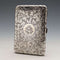 Estuche para tarjetas de plata esterlina de 1893, estilo británico antiguo con apertura doble, bolsillo de fuelle, 126 g, Sampson Mordan