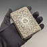 Estuche para tarjetas de plata esterlina de 1893, estilo británico antiguo con apertura doble, bolsillo de fuelle, 126 g, Sampson Mordan
