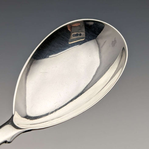 1850年 英国古董 纯银制 茶叶勺 Chawner&Co