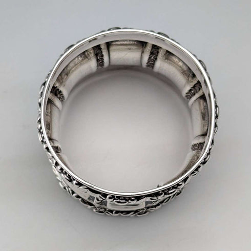 French antique 950 sterling silver napkin ring 28g