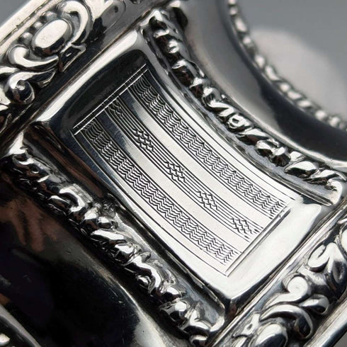 French antique 950 sterling silver napkin ring 28g
