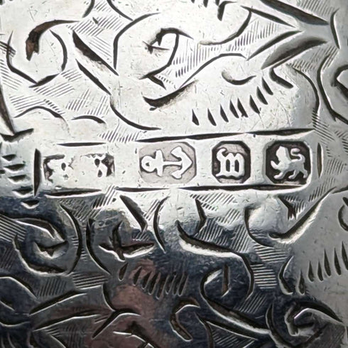 1886년 영국 앤틱 순은제 냅킨 링 22g