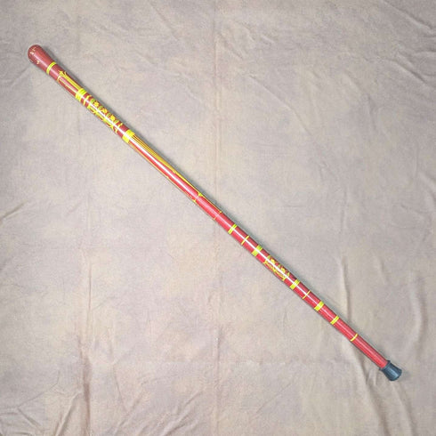 Vintage Men's Rondelle Handle Walking Stick Multicolor Painted Cane 93cm