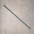 1926 British Vintage Men's Sterling Silver Round Handle Walking Stick 90cm