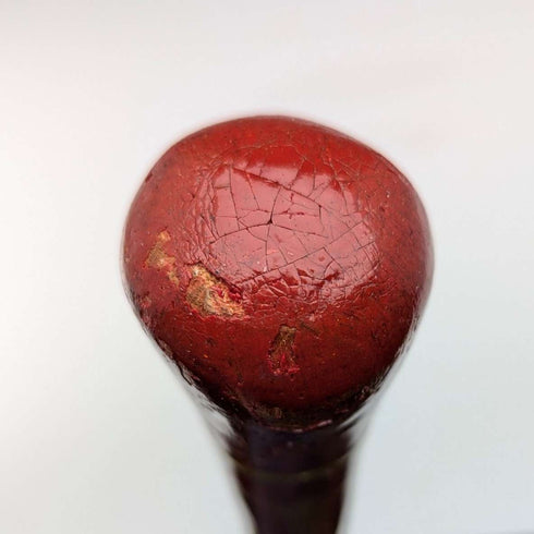 Vintage Men's Rondelle Handle Walking Stick Multicolor Painted Cane 93cm