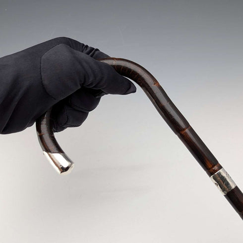 1919年 英国アンティーク レディース用 曲がりハンドル ステッキ 杖 76cm