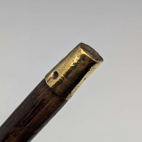 1901년 영국 앤티크 여성용 순은 장식 L자 핸들 스틱 지팡이 90cm