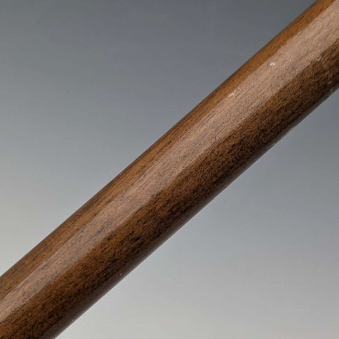 1918年 英国古董 绅士用浮雕纯银装饰 弯柄手杖 91cm