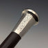 1925 British Vintage Men's Sterling Silver Round Handle Walking Stick 84cm