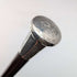 1925 British Vintage Men's Sterling Silver Round Handle Walking Stick 84cm