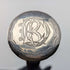 1925 British Vintage Men's Sterling Silver Round Handle Walking Stick 84cm