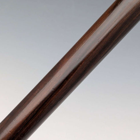 1925 British Vintage Men's Sterling Silver Round Handle Walking Stick 84cm