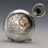 Antique Billodes/Zenith pocket watch, circa 1913, engraved silver side hunter case, in working condition