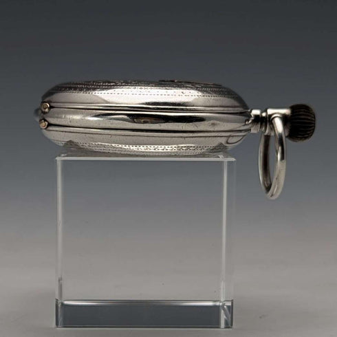 Antique Billodes/Zenith pocket watch, circa 1913, engraved silver side hunter case, in working condition