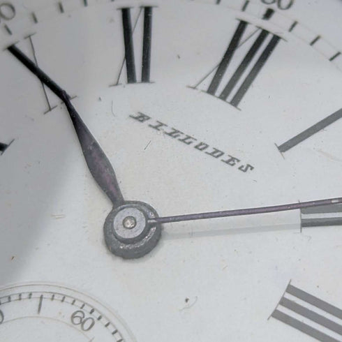 Antique Billodes/Zenith pocket watch, circa 1913, engraved silver side hunter case, in working condition
