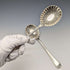 Par de cucharas de servir de plata chapada, antigüedades británicas de 1916