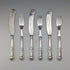 Cubiertos de pescado de plata esterlina británica antigua de 1836, 3 pares, 319 g en total, Charles Needham