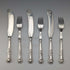 Cubiertos de pescado de plata esterlina británica antigua de 1836, 3 pares, 319 g en total, Charles Needham