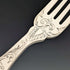 Cubiertos de pescado de plata esterlina británica antigua de 1836, 3 pares, 319 g en total, Charles Needham