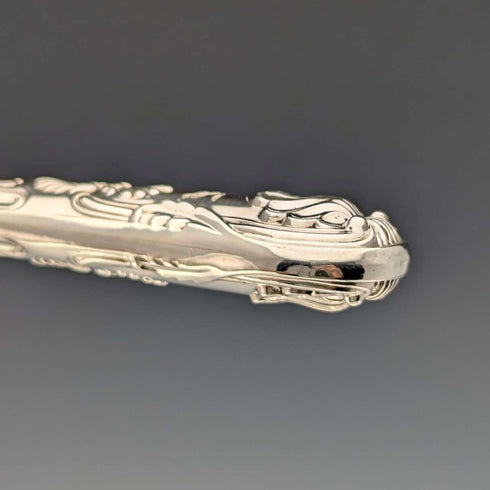 Cubiertos de pescado de plata esterlina británica antigua de 1836, 3 pares, 319 g en total, Charles Needham