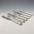 Cubiertos de pescado de plata esterlina británica antigua de 1836, 3 pares, 319 g en total, Charles Needham
