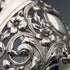 Cesta de plata esterlina antigua inglesa de 1896 con decoración calada y asa móvil, 159 g, John Round