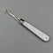 1904 British antique white mother-of-pearl handle and pure silver button hook by John Holmes