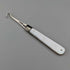 1904 British antique white mother-of-pearl handle and pure silver button hook by John Holmes