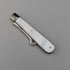 1904 British antique white mother-of-pearl handle and pure silver button hook by John Holmes