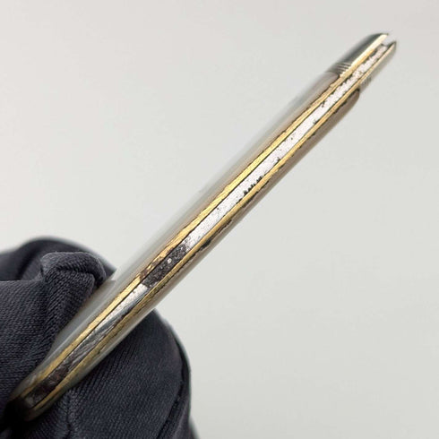 1904 British antique white mother-of-pearl handle and pure silver button hook by John Holmes