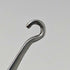 1904 British antique white mother-of-pearl handle and pure silver button hook by John Holmes
