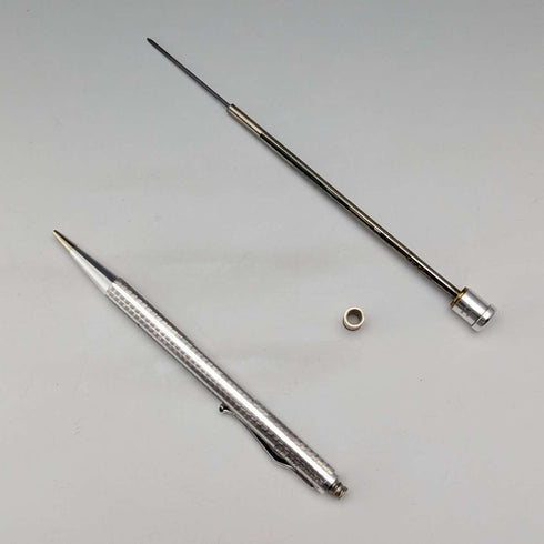 1965 British Yard O'Red Sterling Silver Push-Pull Pencil in Case