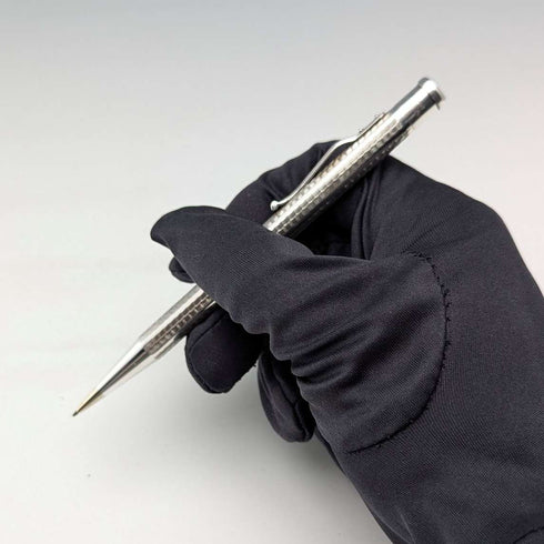 1965 British Yard O'Red Sterling Silver Push-Pull Pencil in Case