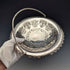 约1900年 英国古董镀银篮 可活动式提手 Roberts & Belk出品