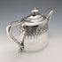Tetera de plata chapada, antigua, de fabricación británica (Walker & Hall), circa 1900