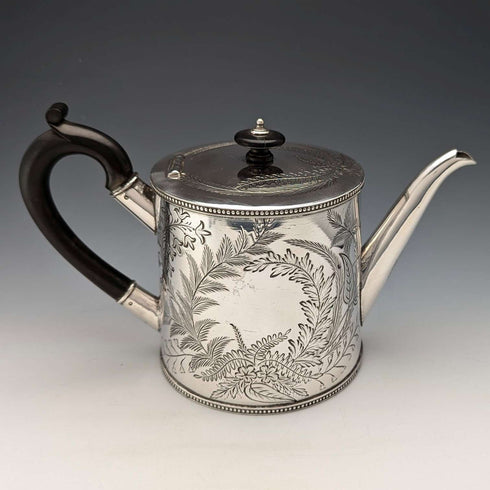 約 1890 年英國古董鍍銀茶壺 Joseph Ridge