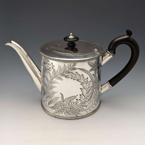 約 1890 年英國古董鍍銀茶壺 Joseph Ridge
