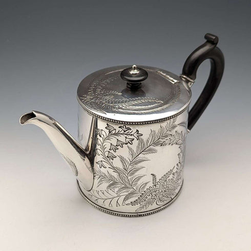 約 1890 年英國古董鍍銀茶壺 Joseph Ridge