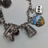 1970s British vintage sterling silver charm bracelet, 32g