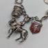 1970s British vintage sterling silver charm bracelet, 32g