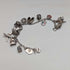 1970s British vintage sterling silver charm bracelet, 32g