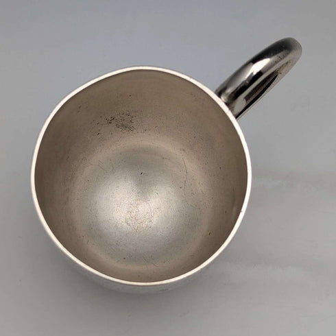 1868 British antique sterling silver mug 135g Arthur Sibley
